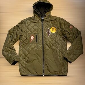 🆕 REASON Quilted Streetwear Bomber Jacket